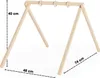 Sämann Baby Spieltrapez mit 3 Holzringen, Spielbogen natur Produktbild-Vorschau 6