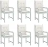 Niedriglehner-Auflagen 6 Stk. Melange Creme 100x50x4 cm Produktbild-Vorschau 2