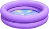 A purple inflatable kiddie pool with a colorful tropical leaf pattern on the bottom, filled with water. Náhľad obrázku produktu