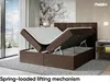 MEBLINI Boxspringbett mit Bettkasten - Gepolstert Produktbild-Vorschau 3