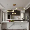 XUDO LED Pendelleuchte 3-Ring 72W Gold, Dimmbar per Produktbild-Vorschau 4