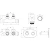 Mexen G00 Thermostat-Set, Eckform mit Rosette R, Duplex, Produktbild-Vorschau 3