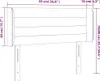 vidaXL Kopfteil mit Ohren Hellgrau 93x16x78/88 cm Samt -  Produktbild-Vorschau 10