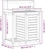vidaXL Stôl na sadenie s policami 82,5x50x109,5 cm z Náhľad obrázku produktu 8