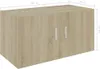 vidaXL Armadio a muro rovere Sonoma 80x39x40 cm materiale Anteprima dell’immagine prodotto 8
