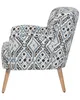 A side view of a patterned armchair. Náhled obrázku produktu