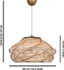 Opviq, Ovale, Kronleuchter, Kamel, Holz, 36 x 36 x 65 cm Produktbild-Vorschau 6