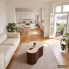 home24 Couchtisch - Travertin Nachbildung / Eiche Dunkel Produktbild-Vorschau 3