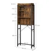A diagram showing the dimensions of a bathroom shelf unit. Produktbild-Vorschau