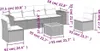 7-tlg. Garten-Sofagarnitur mit Kissen Beige Poly Rattan Produktbild-Vorschau 3