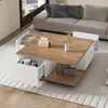 A modern living room with a couch and a coffee table. Produktbild-Vorschau