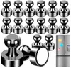Neodymové magnety 12 × 16 mm černé, 16 ks na tabuli a Náhled obrázku produktu 1