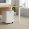Relaxdays: cassettiera con rotelle, cassetto e vano Anteprima dell’immagine prodotto 2