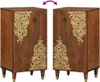Sideboard mit Regal Braun 40 x 33 x 75 cm Massivholz Mango Produktbild-Vorschau 10