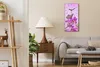 Wandbild Leinwand Bilder mit Uhr 30x60 Malerei Blumen Natur Produktbild-Vorschau 3