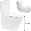 SAT Brevis Stand- WC Kombi-WC Toilette Set spülrandlos mit Produktbild-Vorschau 1