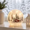 formano LED Deko-Kugel Winterhaus 12 cm Glas Timer Produktbild-Vorschau 8
