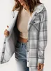 ASKSA Dámská bunda Kostkovaná zimní bunda Oversize s Náhled obrázku produktu 4