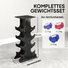 SPORTNOW Hanteln Set 3 Paar Kurzhanteln mit Produktbild-Vorschau 4