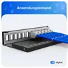 hb-digital Patchpanel 12 Port mit 12 x Keystone Module Cat Produktbild-Vorschau 10