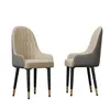 WISFOR Lot de 2 chaises de salle à manger Cuir Métal Voir les images du produit 10