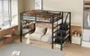 Kinderhoogbed 140x200 cm , Met opbergladder en legplanken , Productafbeelding-voorbeeld 19