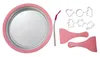 A set of tools for making rolled ice cream, including a freezing plate, spatulas, and cookie cutters. Podgląd zdjęcia produktu