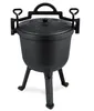 Gusseiserner Kessel 8l für Jagdbraten am Lagerfeuer/Grill Produktbild-Vorschau 2