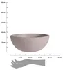 Beiger runder Blumentopf aus Kunststoff 40 x 16 cm Produktbild-Vorschau 3