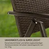 Estoril Gartenstuhl Polyrattan Aluminium 8-Stufen klappbar Produktbild-Vorschau 4
