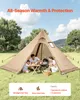 VEVOR kempingový stan pre 4 osoby, prenosný stan tipi s Náhľad obrázku produktu 2