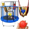 Zahradní trampolína pro děti sítě míče basketbal 155 cm Náhled obrázku produktu 1