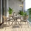 Set di 6 sedie da giardino in polipropilene con fibra di Anteprima dell’immagine prodotto 5