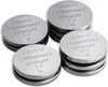 Four stacks of CR2032 lithium coin cell batteries are shown against a white background. Produktbild-Vorschau