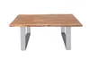 Couchtisch Baumkante massiv Akazie Natur 130 x 75 cm Produktbild-Vorschau 2