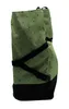 A side view of a green shopping roller with a heart pattern and black trim. Podgląd zdjęcia produktu