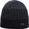 Eisglut Strickmütze Griffina XL aus Wolle mit Fleece-Innenband in schwarz