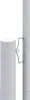 A close-up view of two white cylindrical objects, one attached to the other with a metal bracket. Produktbild-Vorschau