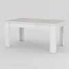 Weißer Hochglanz-Esstisch ausziehbar 140-190x90cm für Produktbild-Vorschau 9