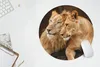 MuchoWow® Mauspad Mousepad Löwen - Braun - Tiere 50x50 cm - Produktbild-Vorschau 5