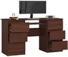 3xEliving DESK LYNNA A11 WENGÉ Großer Schreibtisch mit 6 Produktbild-Vorschau 2