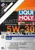 A product label for Liqui Moly Special Tec LL 5W-30 oil. Produktbild-Vorschau
