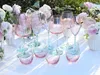 CreaTable, 24586, Swirly transparent, Weinglas 4-tlg, Glas Produktbild-Vorschau 4