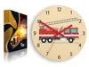 ModernClock, Wanduhr, Wanduhr für Kinder, Feuerwehr, stille Produktbild-Vorschau 2