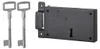 Serrure horizontale en applique à clé pour porte de cave, Voir les images du produit 1