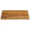 vidaXL Tischplatte mit Baumkante 40x40x2,5 cm Massivholz Produktbild-Vorschau 2