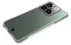 A clear phone case with a green tinted back is shown from a diagonal angle on a white background. Produktbild-Vorschau