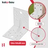 KOTARBAU® 50 Pezzi Staffa Angolare Acciaio Zincato Anteprima dell’immagine prodotto 4