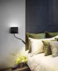Applique da Parete in Metallo Nero, Lampada LED con Braccio Anteprima dell’immagine prodotto 2