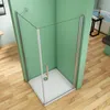 100x100cm Schwingtür Duschtür ESG Nano-Glas Eckeinstieg Produktbild-Vorschau 4